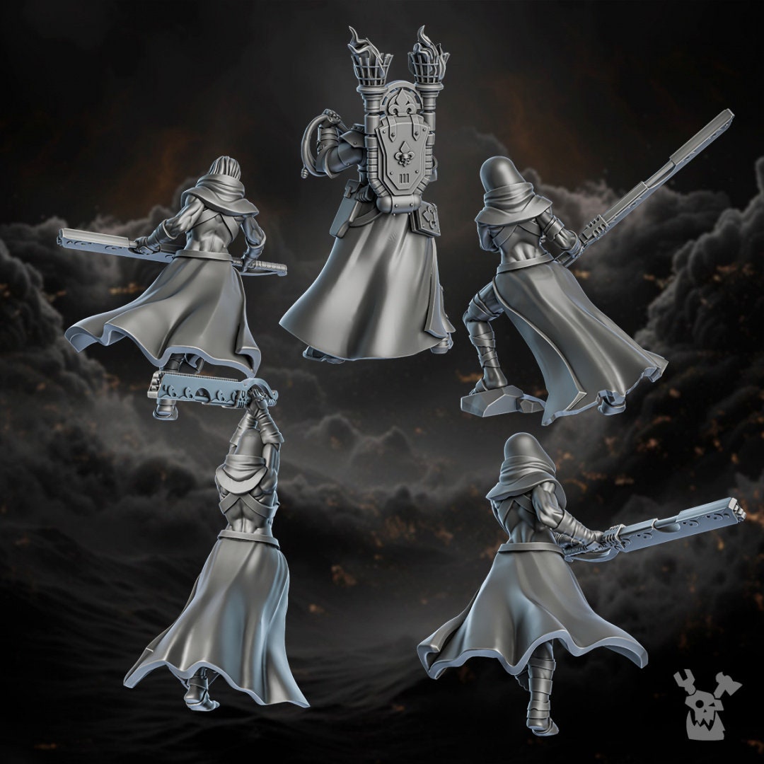 3d Printed Redeemers Sister Squad by DakkaDakka Miniatures