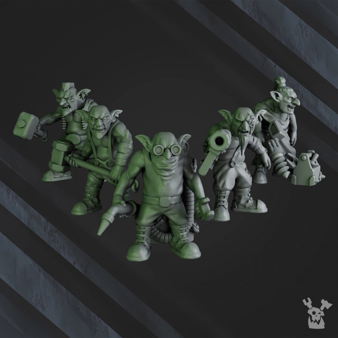 3d Printed Gobbo Squad by DakkaDakka Miniatures