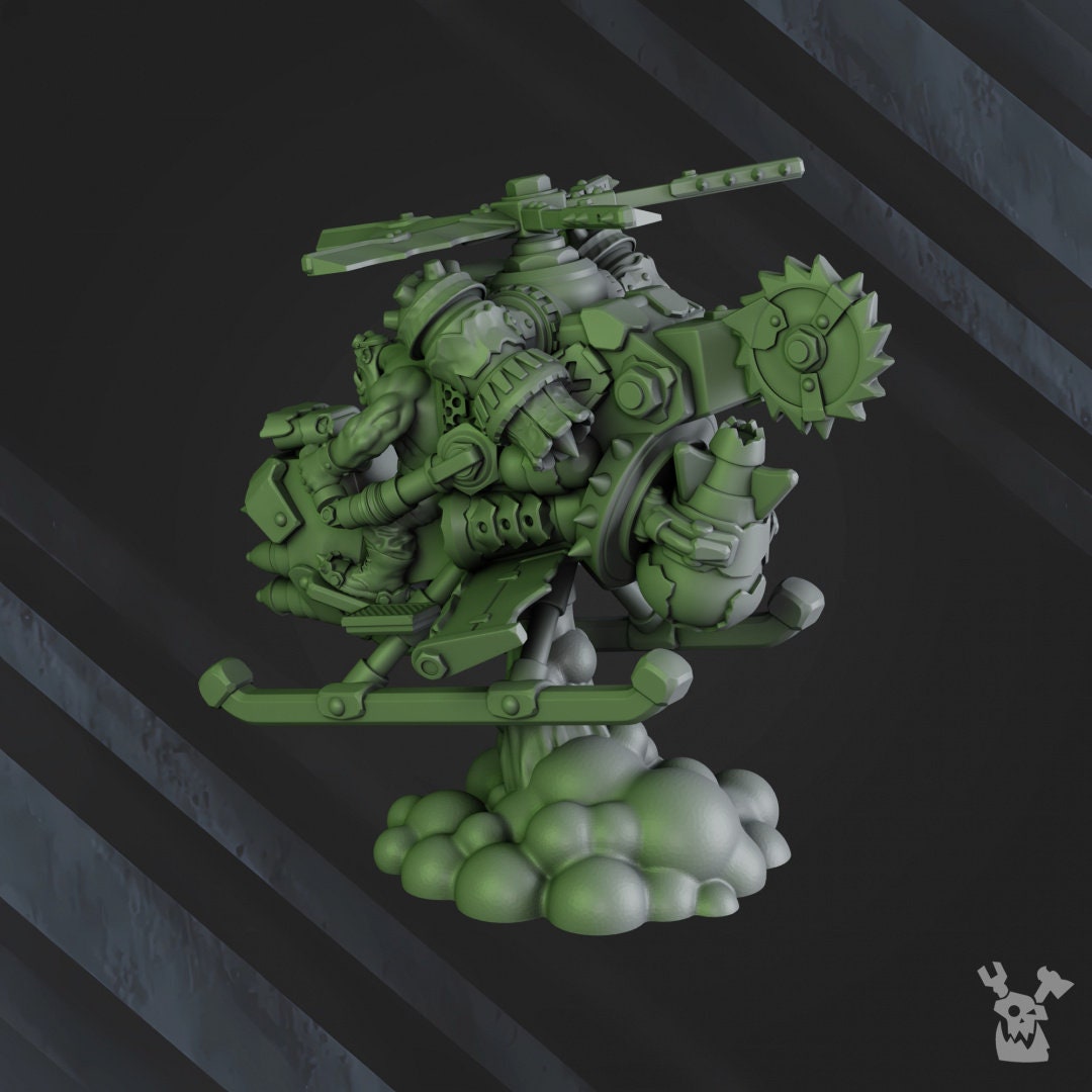 3d Printed Ork Spinny Flyaz by DakkaDakka Miniatures