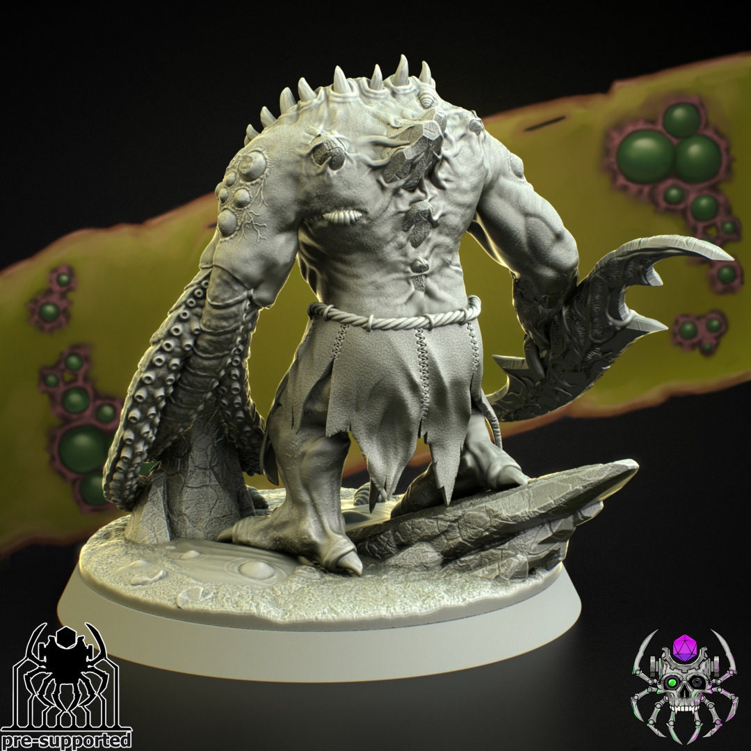 3D Printed Plague Abomination by EightLegs Miniatures