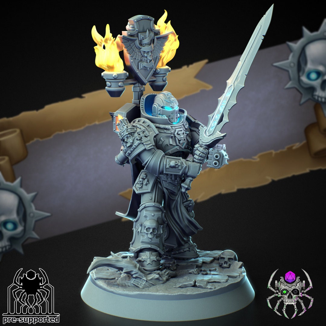 3D Printed High Warden of Demon Hunters by EightLegsMiniatures