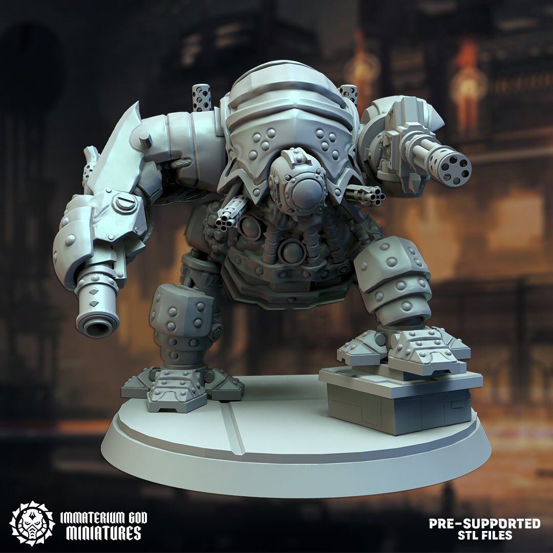 3d Printed Iron Doom by Immaterium God Miniatures