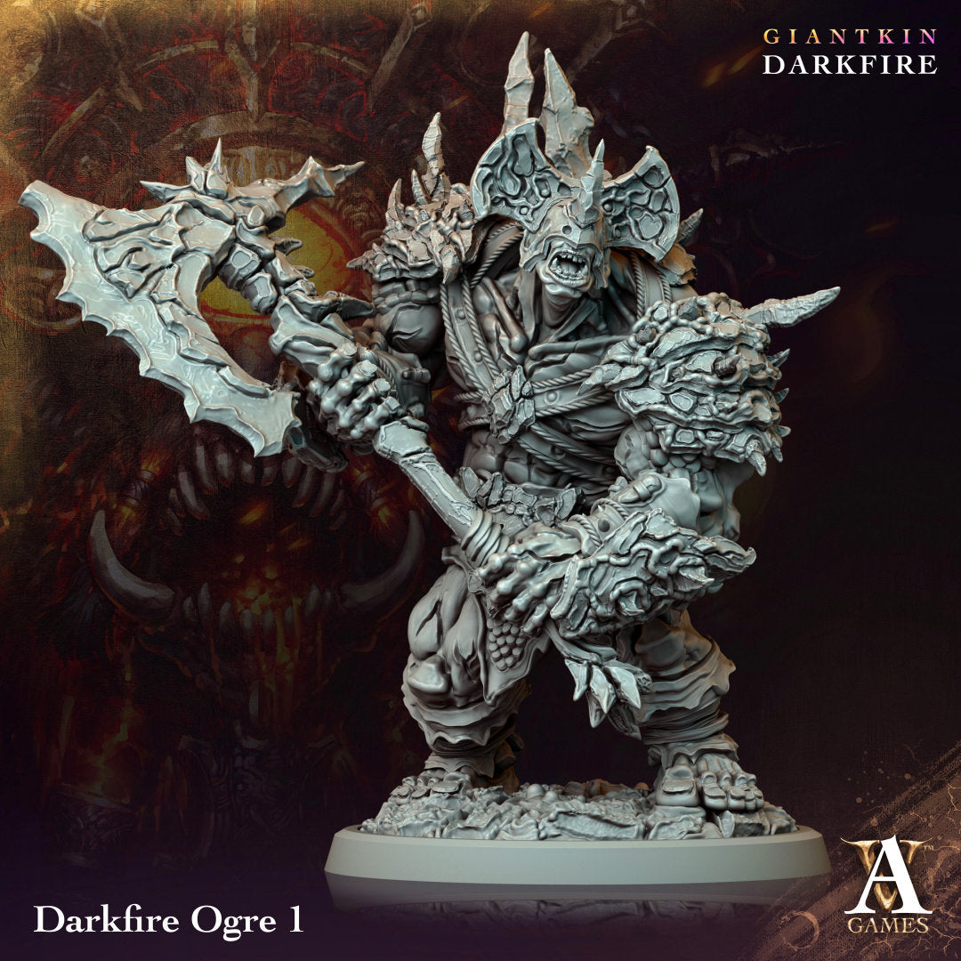 3D Printed Darkfire Ogre by Archvillain Games