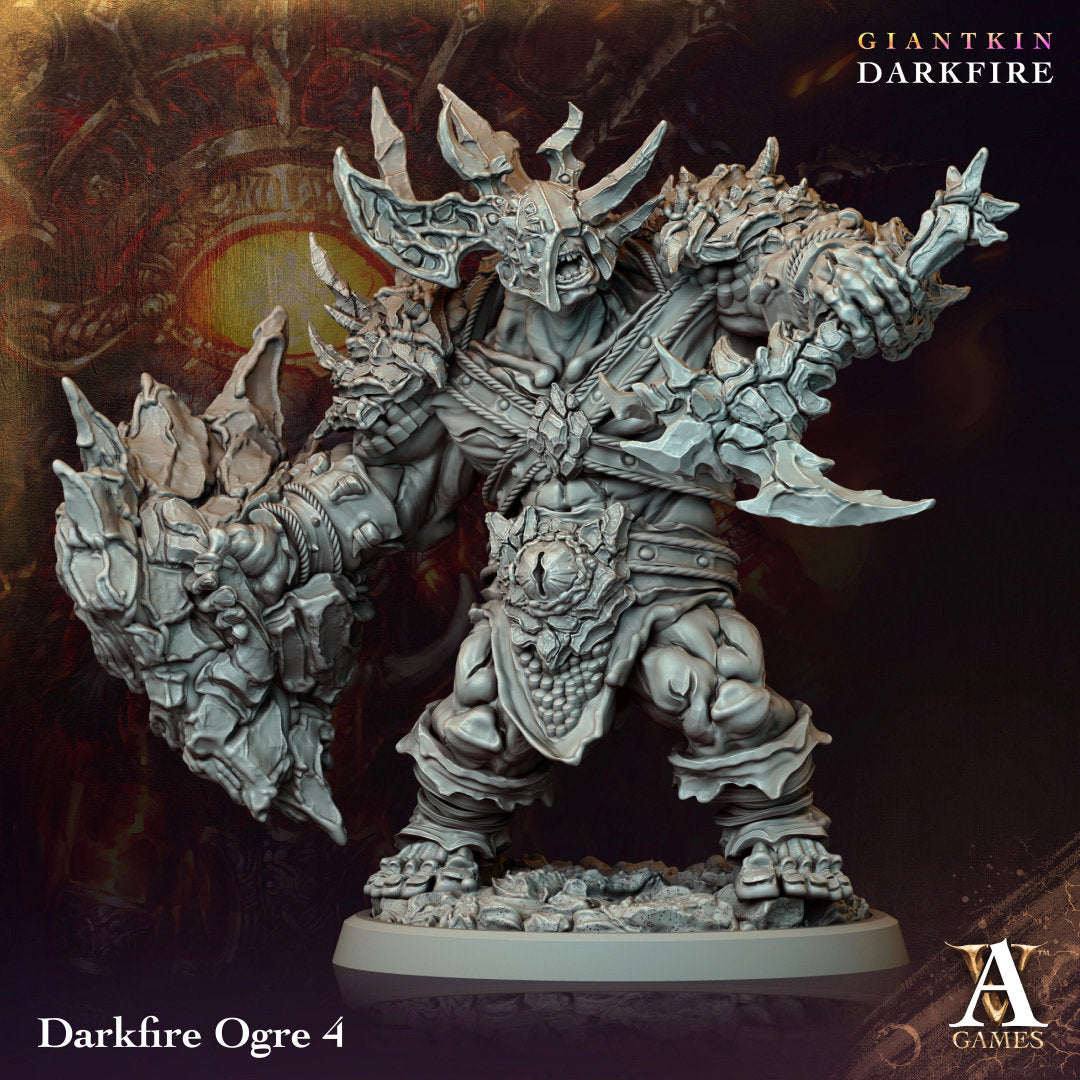 3D Printed Darkfire Ogre by Archvillain Games