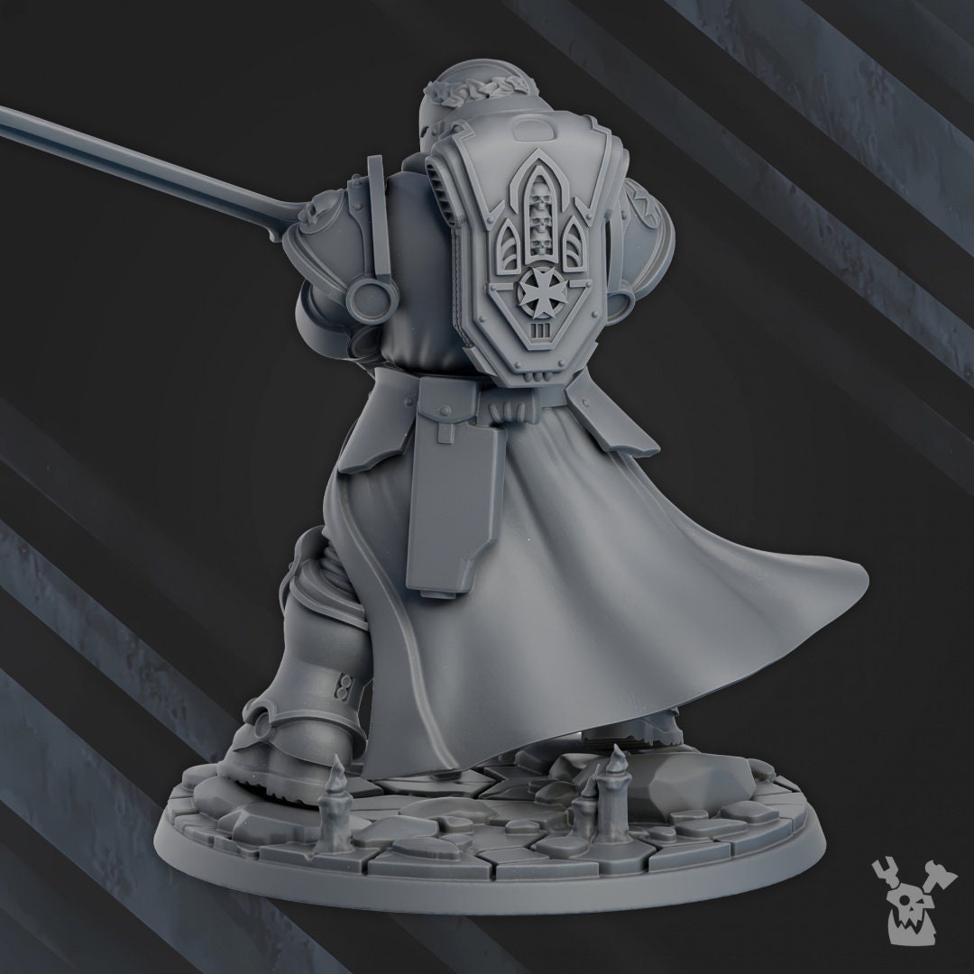 3d Printed Templar Space Knight by DakkaDakka Miniatures