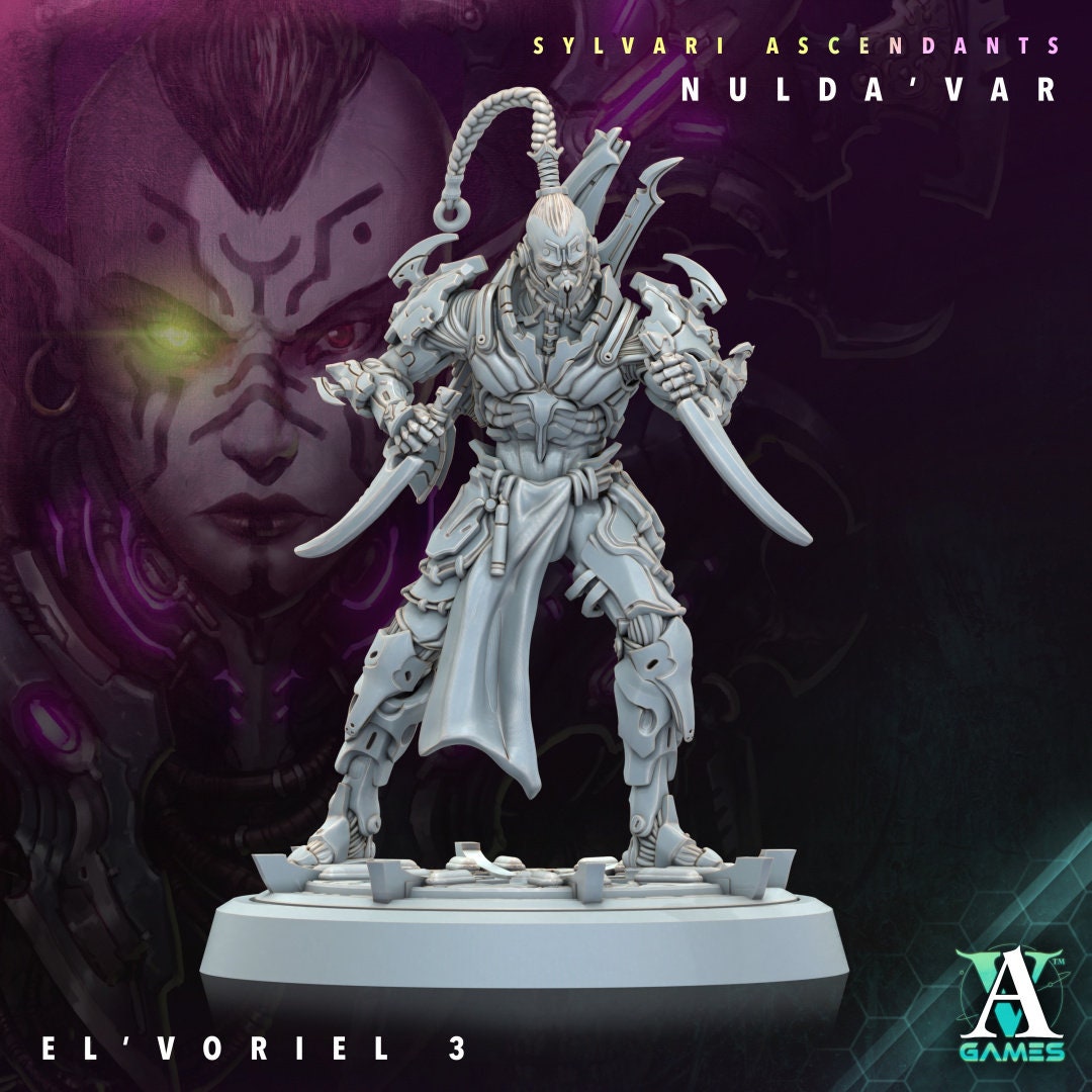 3D Printed El'Voriel by Archvillain Games