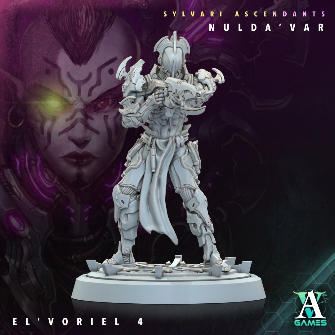 3D Printed El'Voriel by Archvillain Games