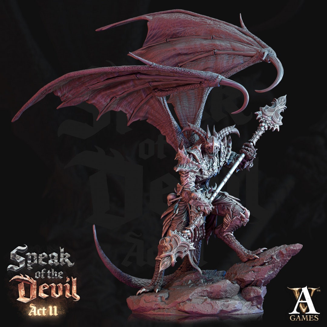 3D Printed Agonite Devil by Archvillain Games