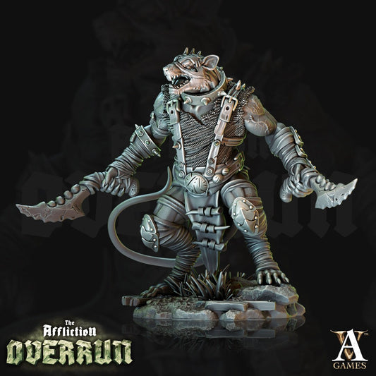 3D Printed Rat Reaver by Archvillain Games