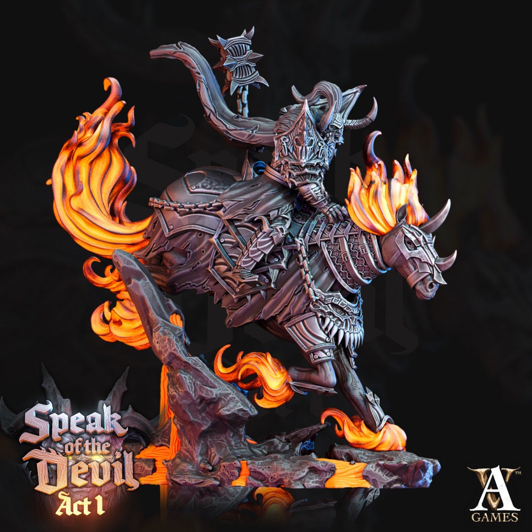 3D Printed Hell Knight by Archvillain Games