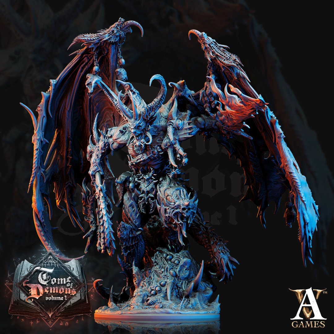 3D Printed Armaros, Chaos Incarnate by Archvillain Games