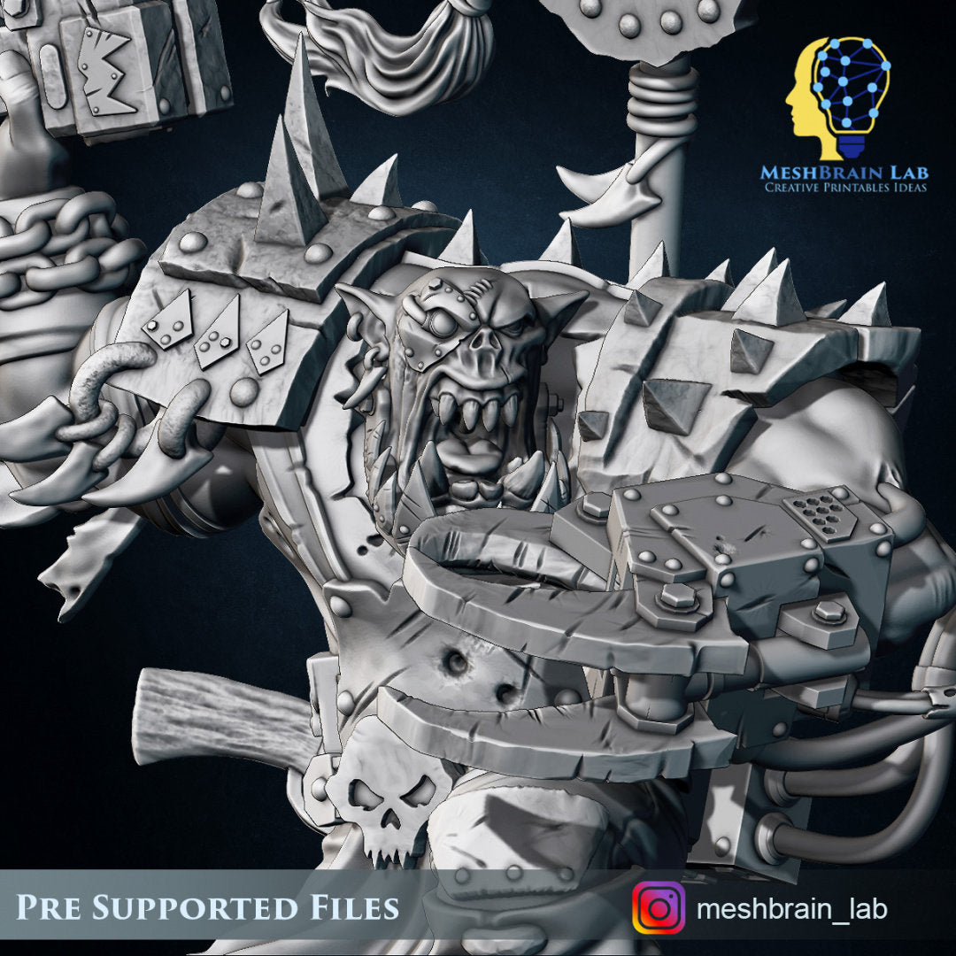 Boss Miniatures 3d Printed Ork Boss Big Klaw by Meshbrain Labs Miniatures – Last Hope ...