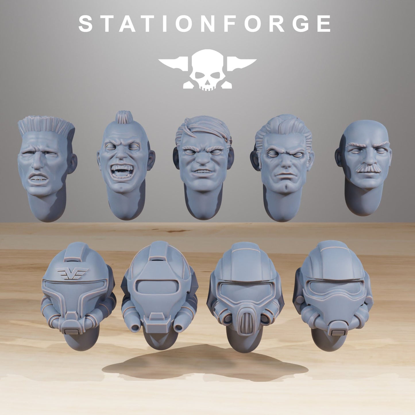 3D Printed Vaskar Freedom Fighters x10 by StationForge Miniatures