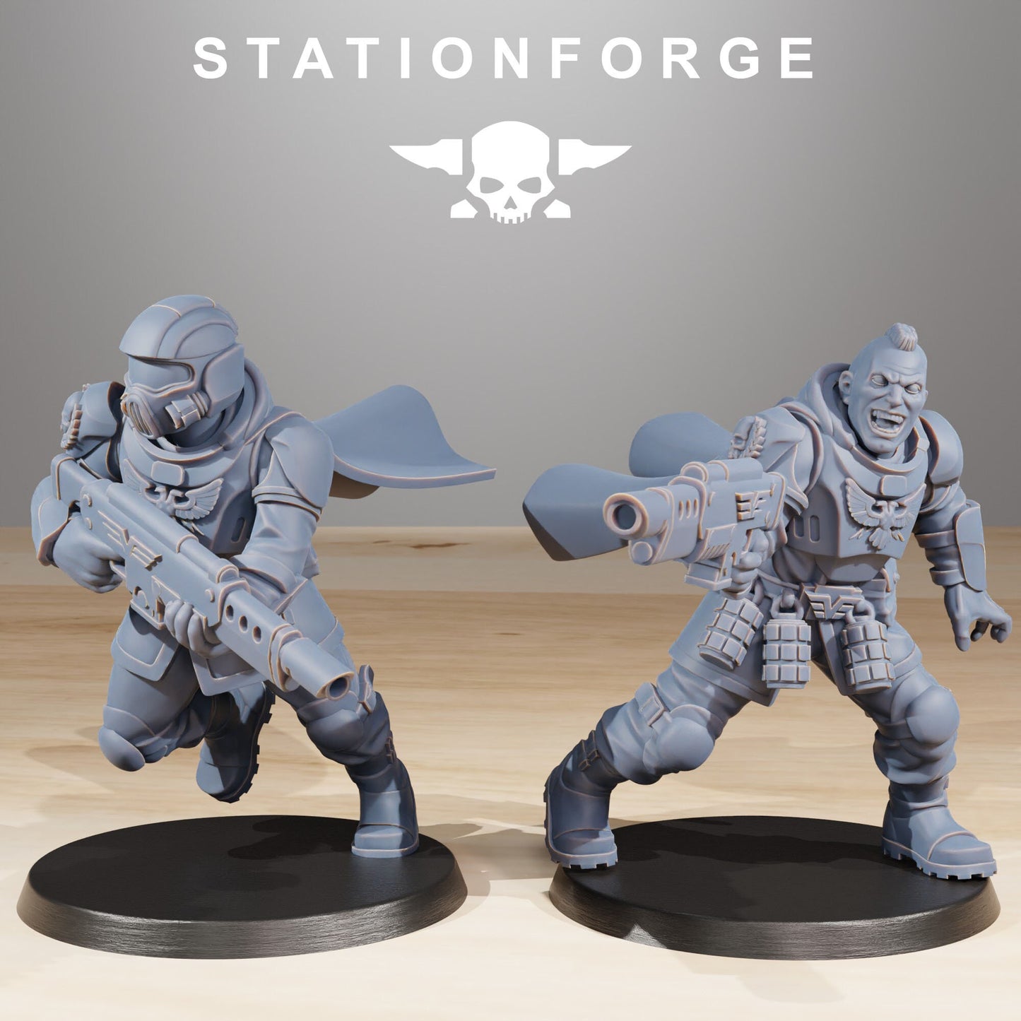 3D Printed Vaskar Freedom Fighters x10 by StationForge Miniatures