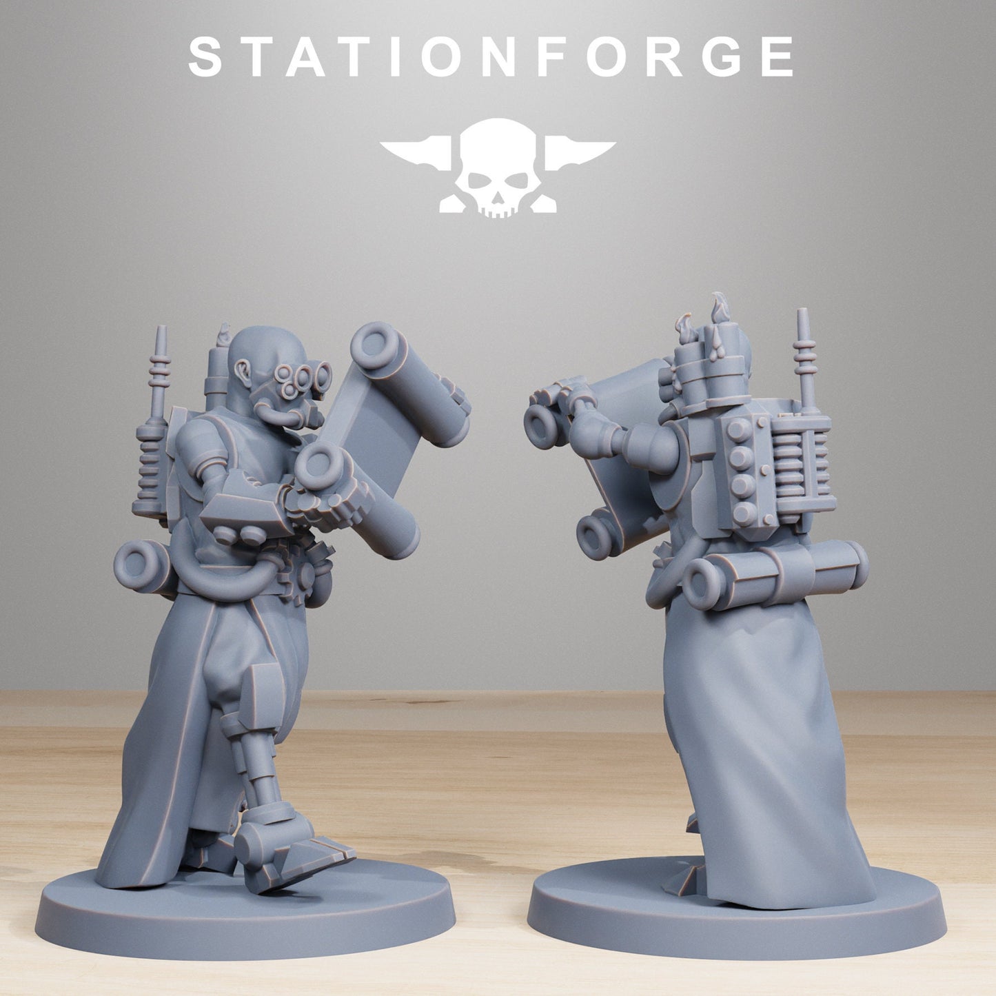 3D Printed Scavenger Vicars by StationForge Miniatures