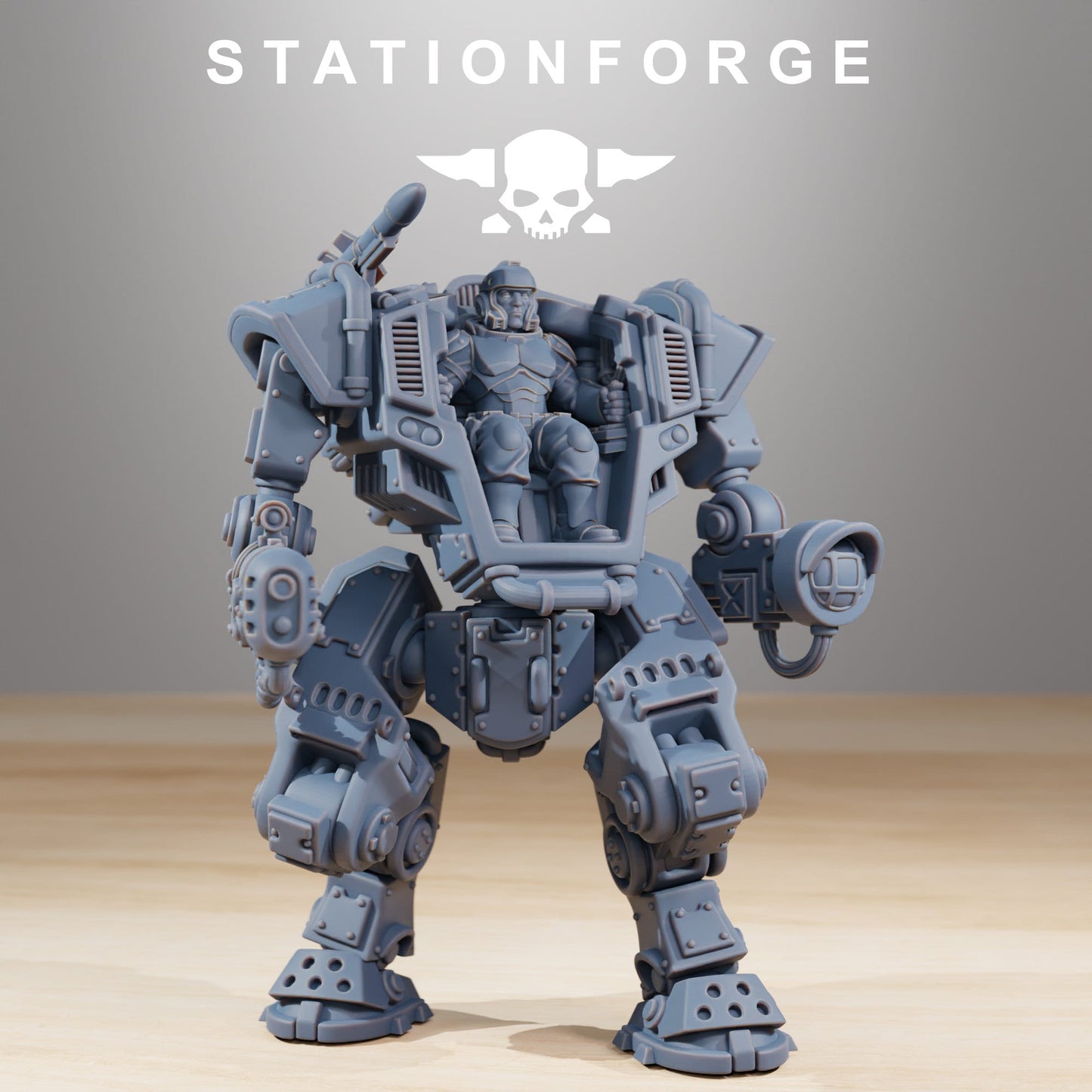 3D Printed NationalGuard Warmech by StationForge Miniatures