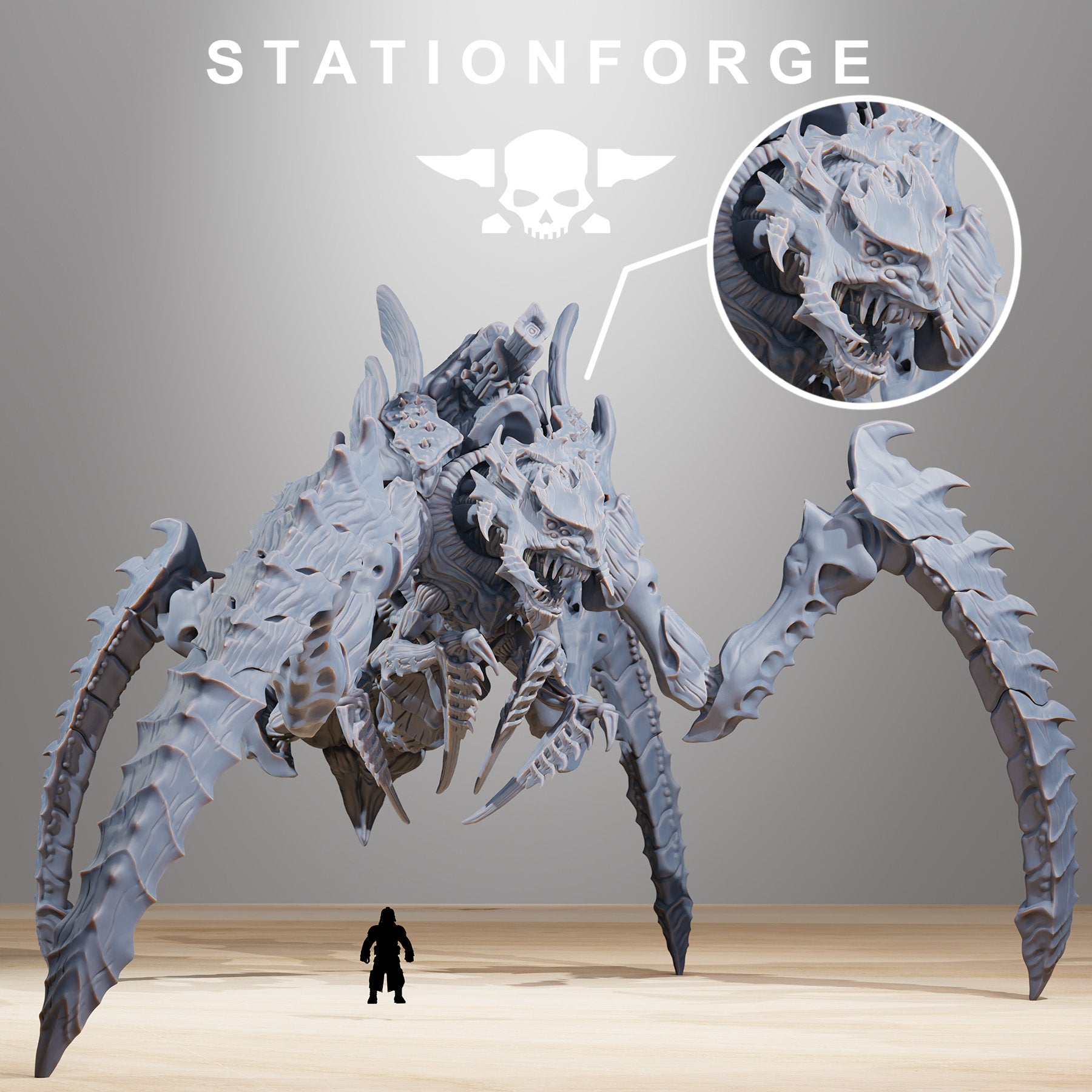 3D Printed Xenarid King by StationForge Miniatures – Last Hope Miniatures