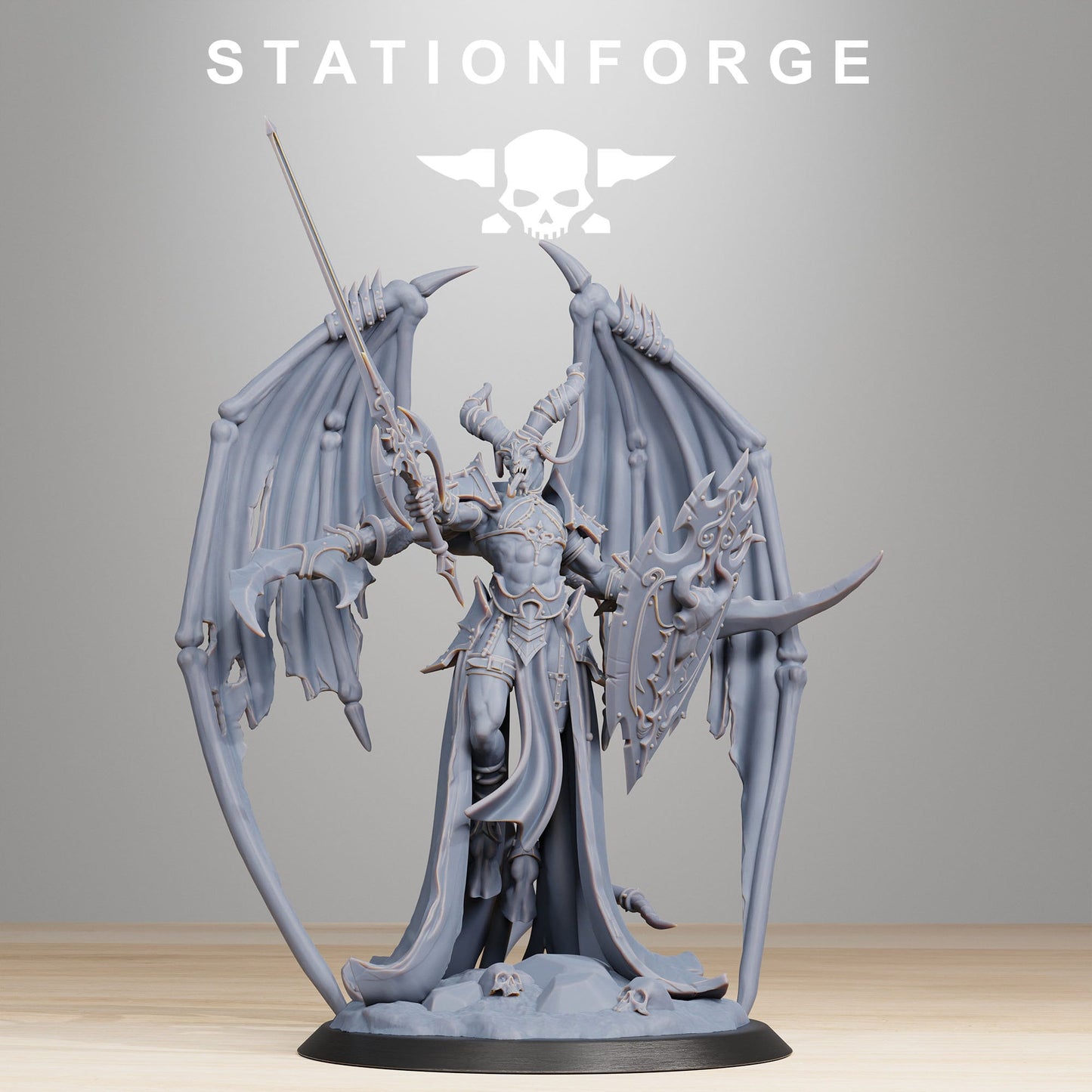 3D Printed Demon Queen by StationForge Miniatures