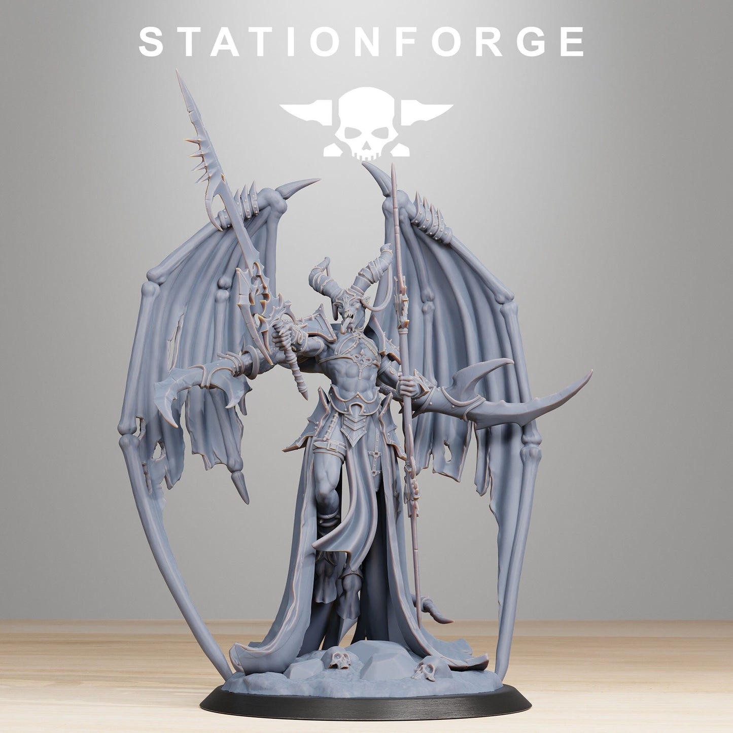 3D Printed Demon Queen by StationForge Miniatures