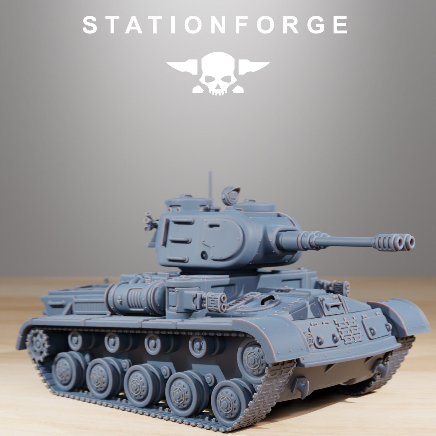 3D Printed GrimGuard Heavy Tank by StationForge Miniatures