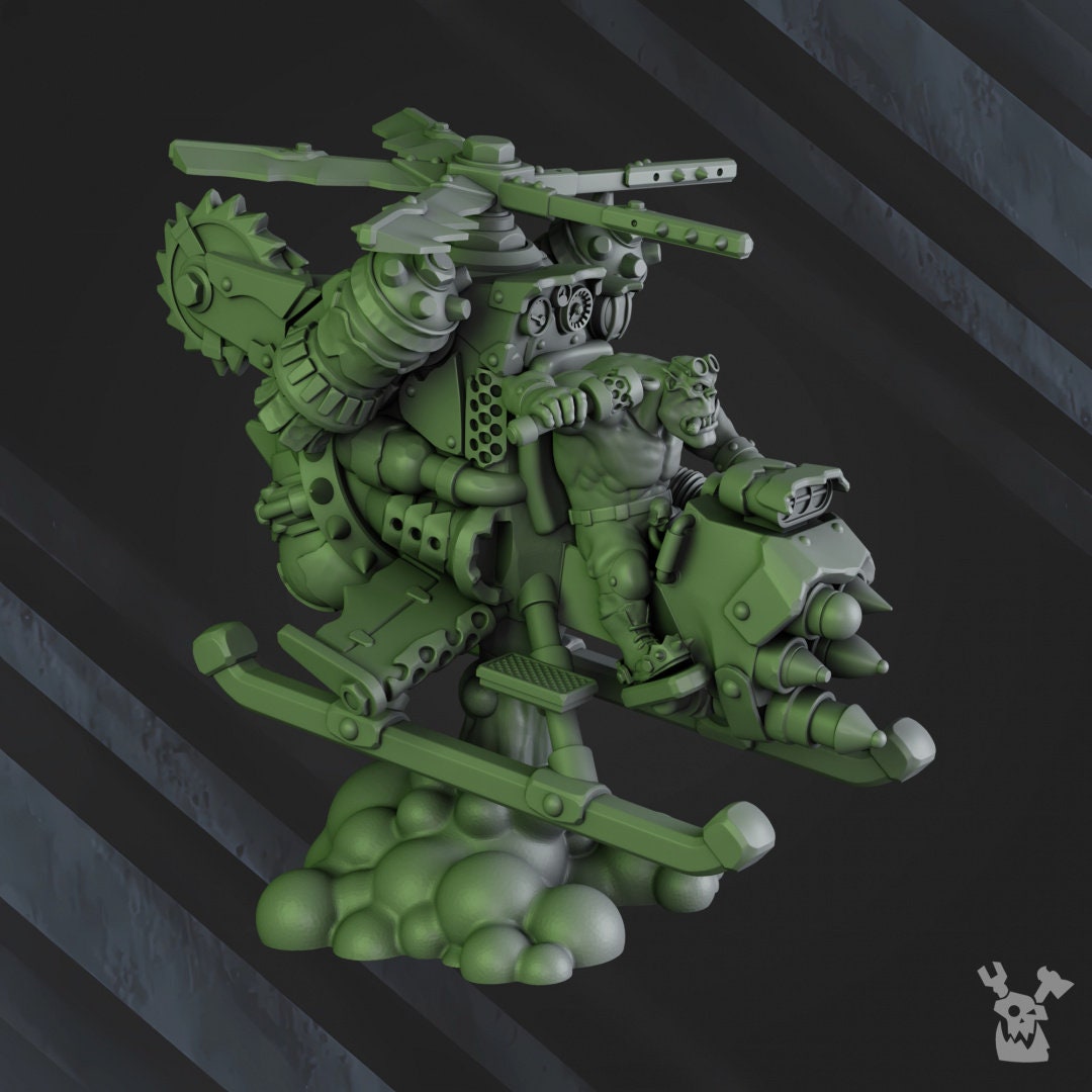 3d Printed Ork Spinny Flyaz by DakkaDakka Miniatures