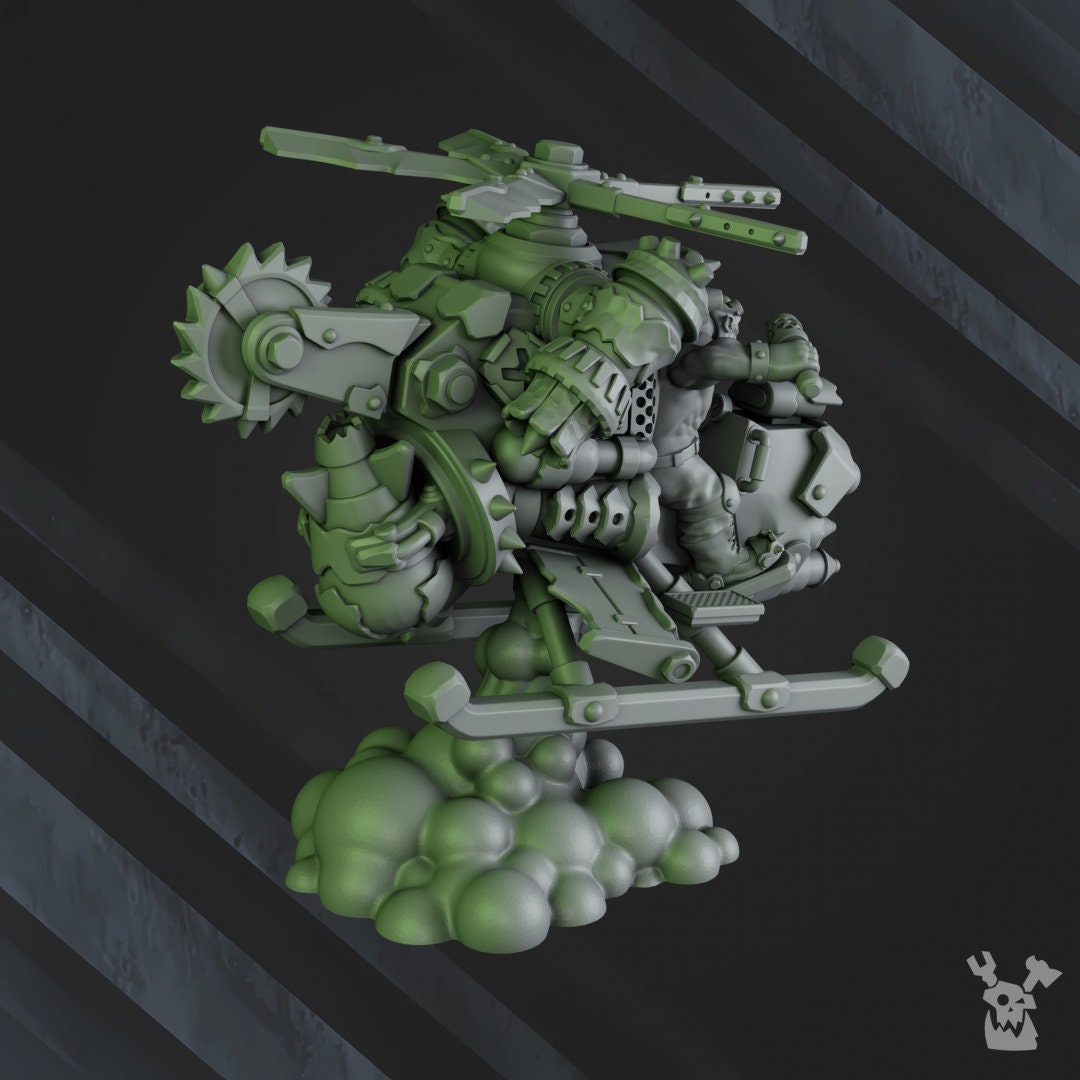 3d Printed Ork Spinny Flyaz by DakkaDakka Miniatures