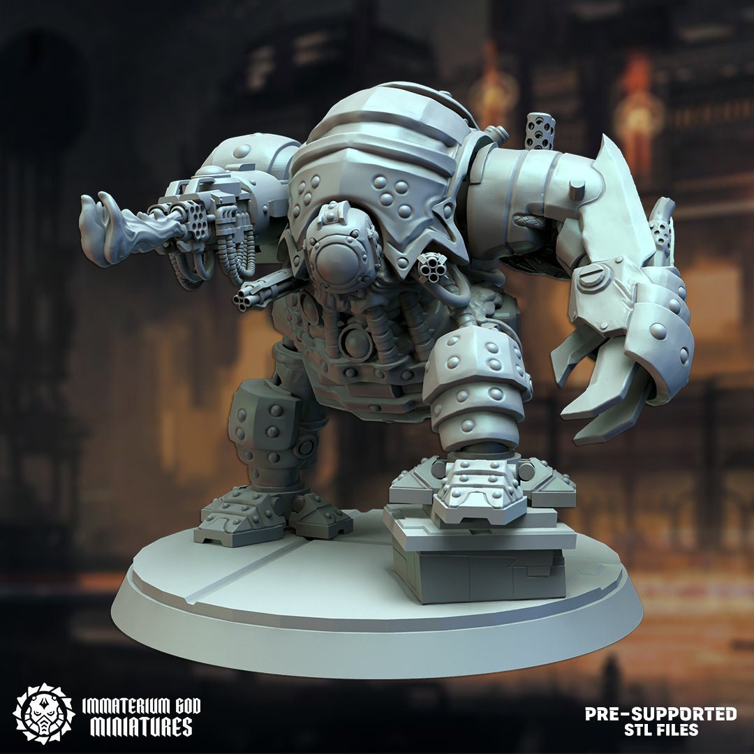 3d Printed Iron Doom by Immaterium God Miniatures