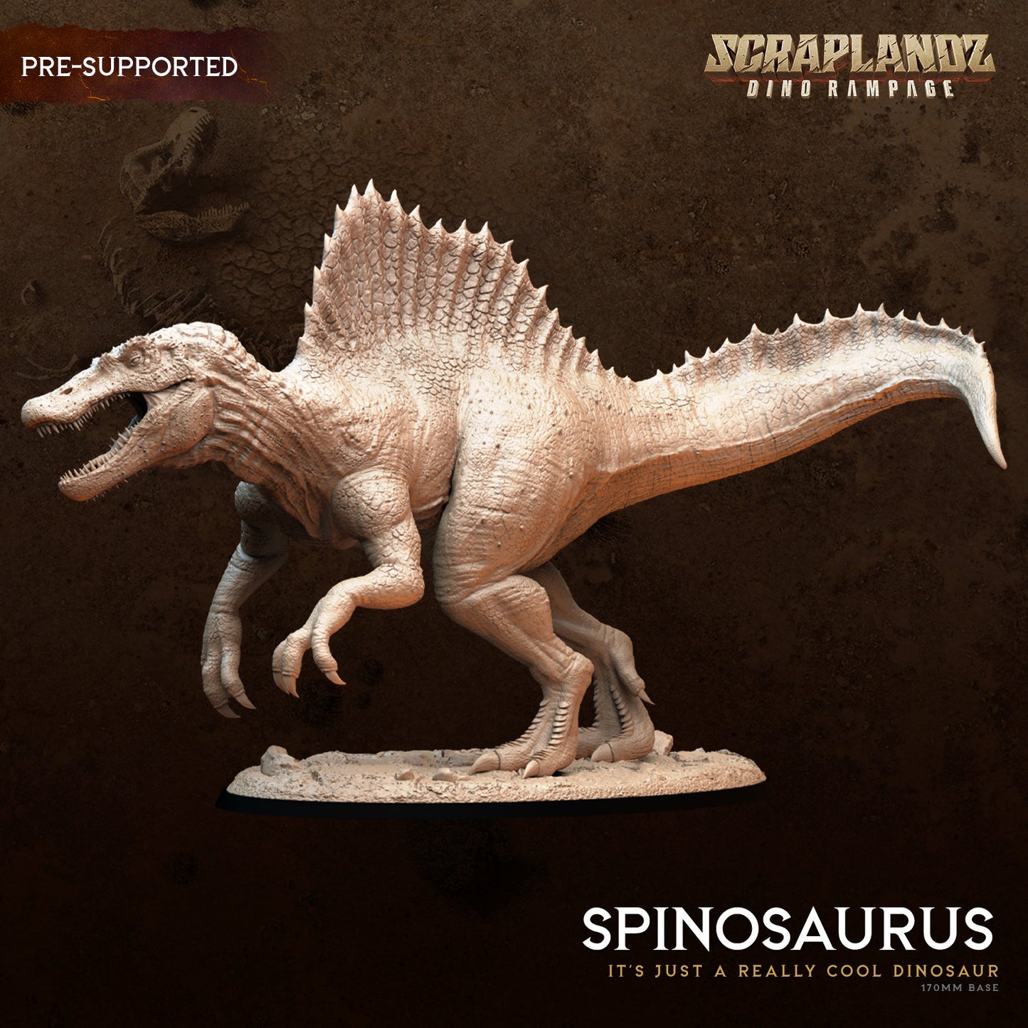 3D Printed Spinosaurus by Dark Gods Miniatures