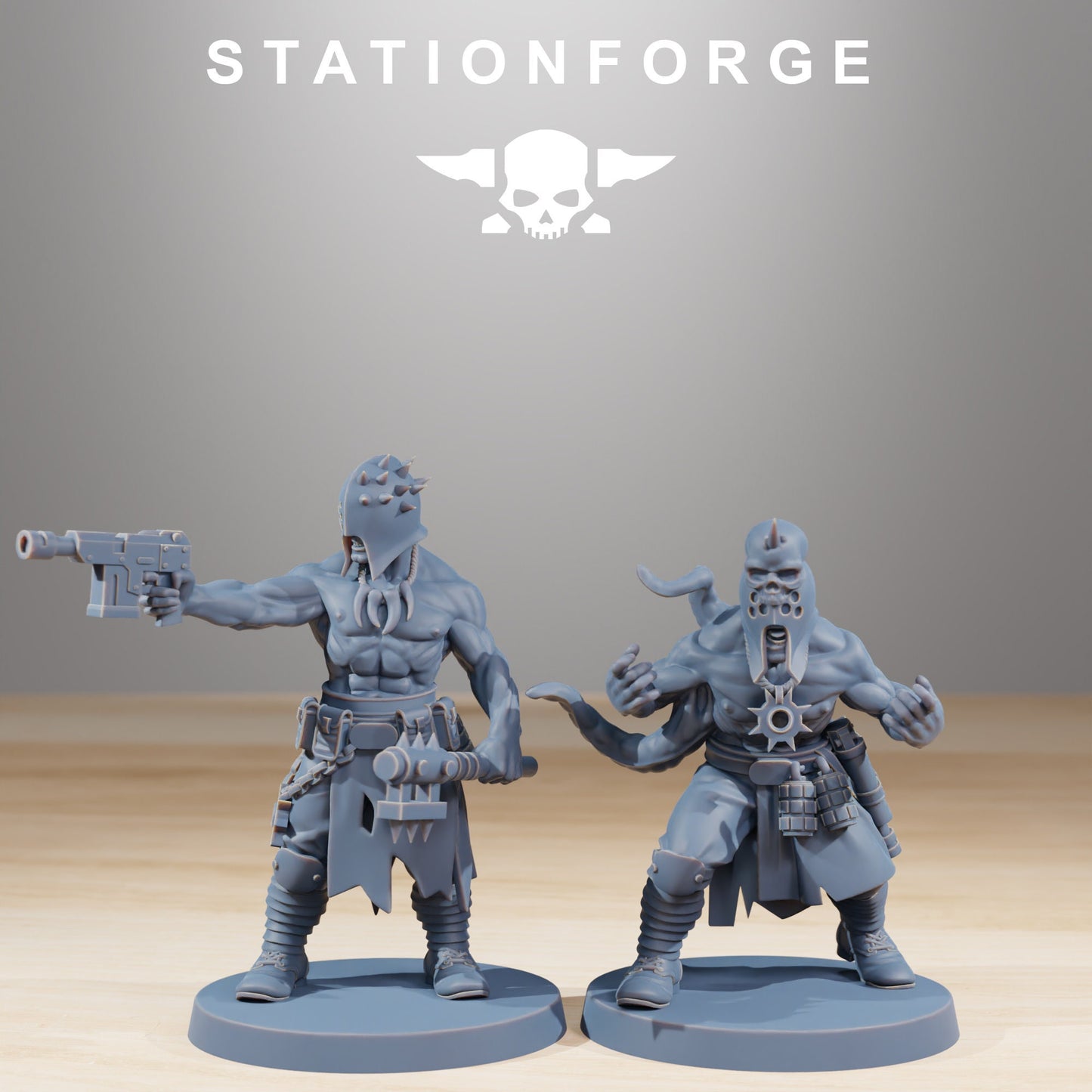 3D Printed Corrupted Sectarian Squad by StationForge Miniatures