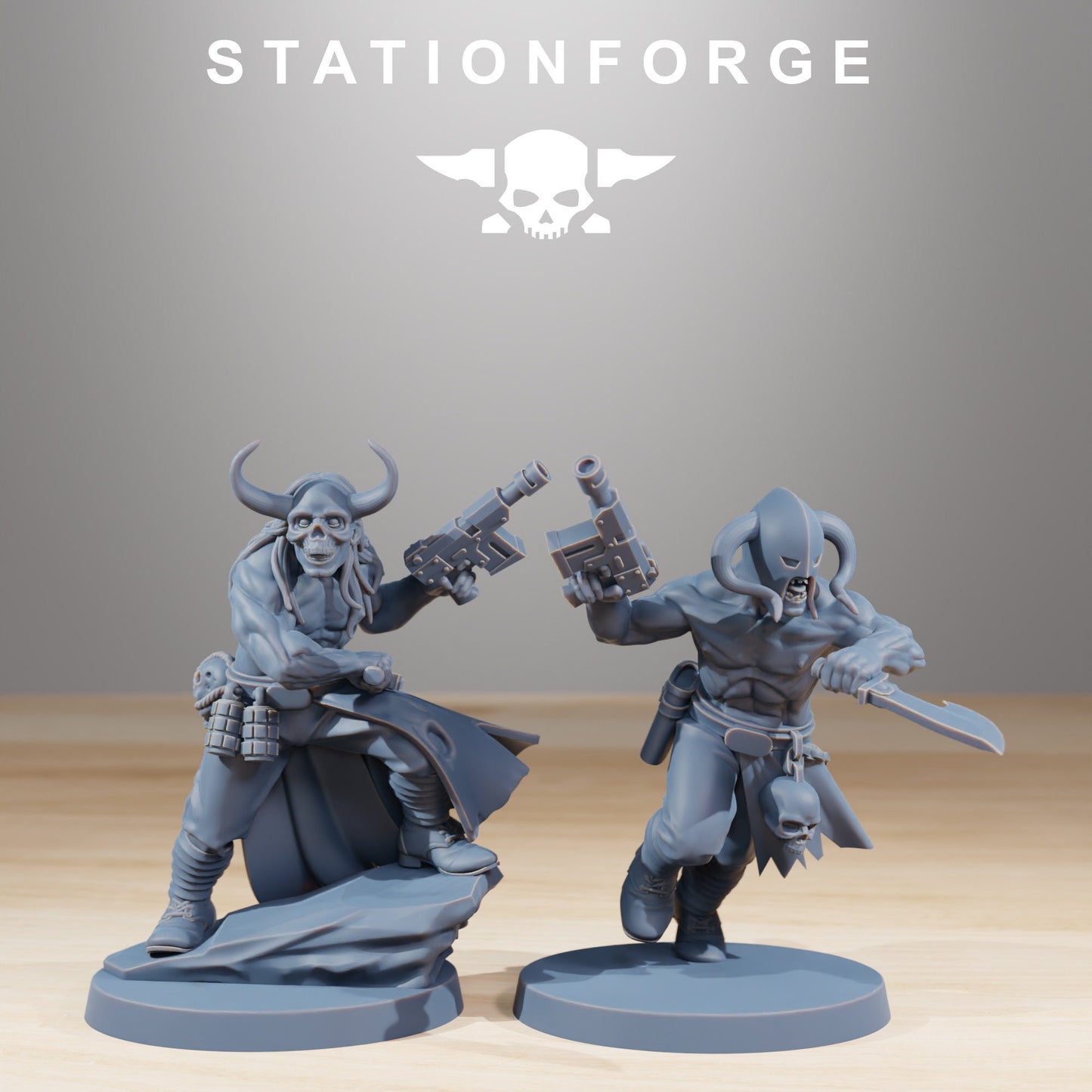 3D Printed Corrupted Sectarian Squad by StationForge Miniatures