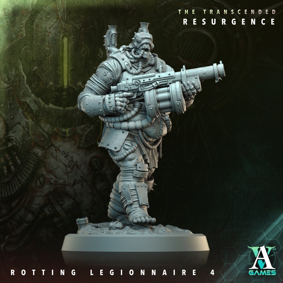 3D Printed Rotting Legionnaire by Archvillain Games