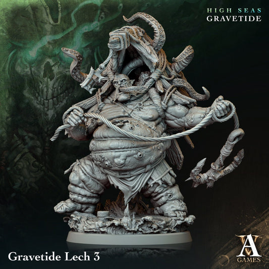 3D Printed Gravetide Lech by Archvillain Games