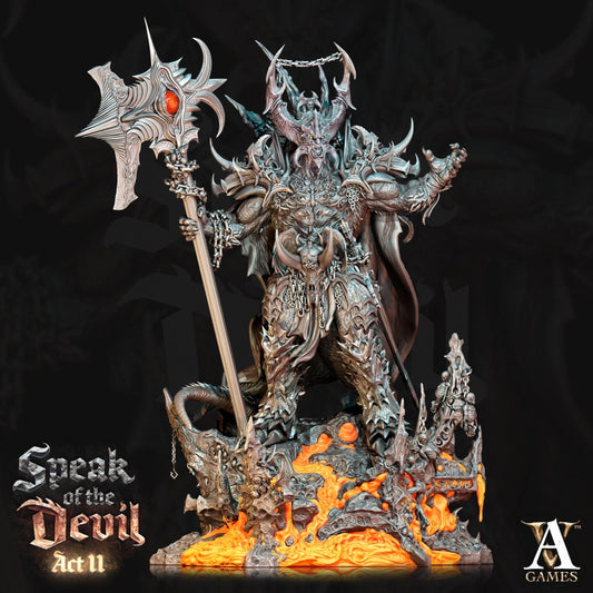 3D Printed Astaroth - Archdevil of Wrath by Archvillain Games