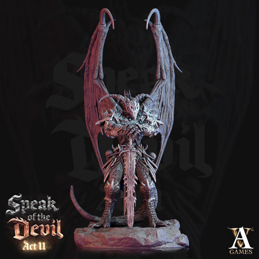 3D Printed Agonite Devil by Archvillain Games