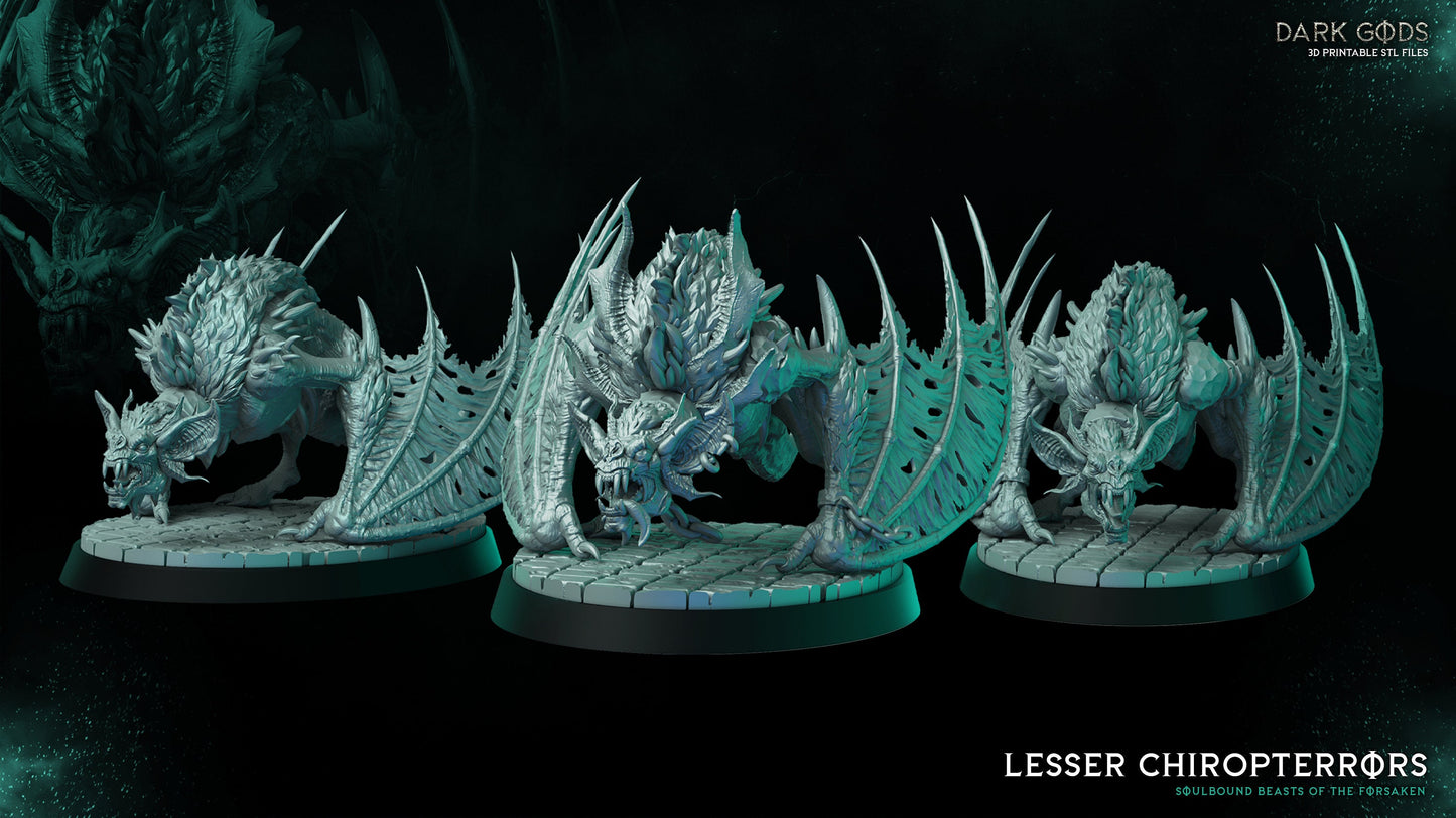 3D Printed Lesser Chirropterrors by Dark Gods Miniatures