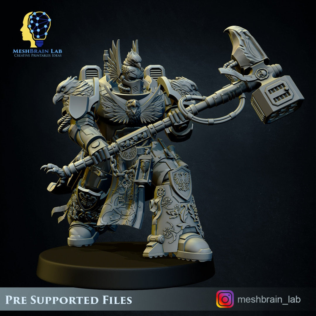 3d Printed Imperial Marine Master of the Order of Heaven by Meshbrain Labs