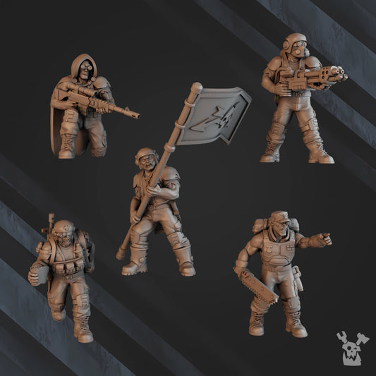 3d Printed Green Hell Lead Detachment by DakkaDakka Miniatures