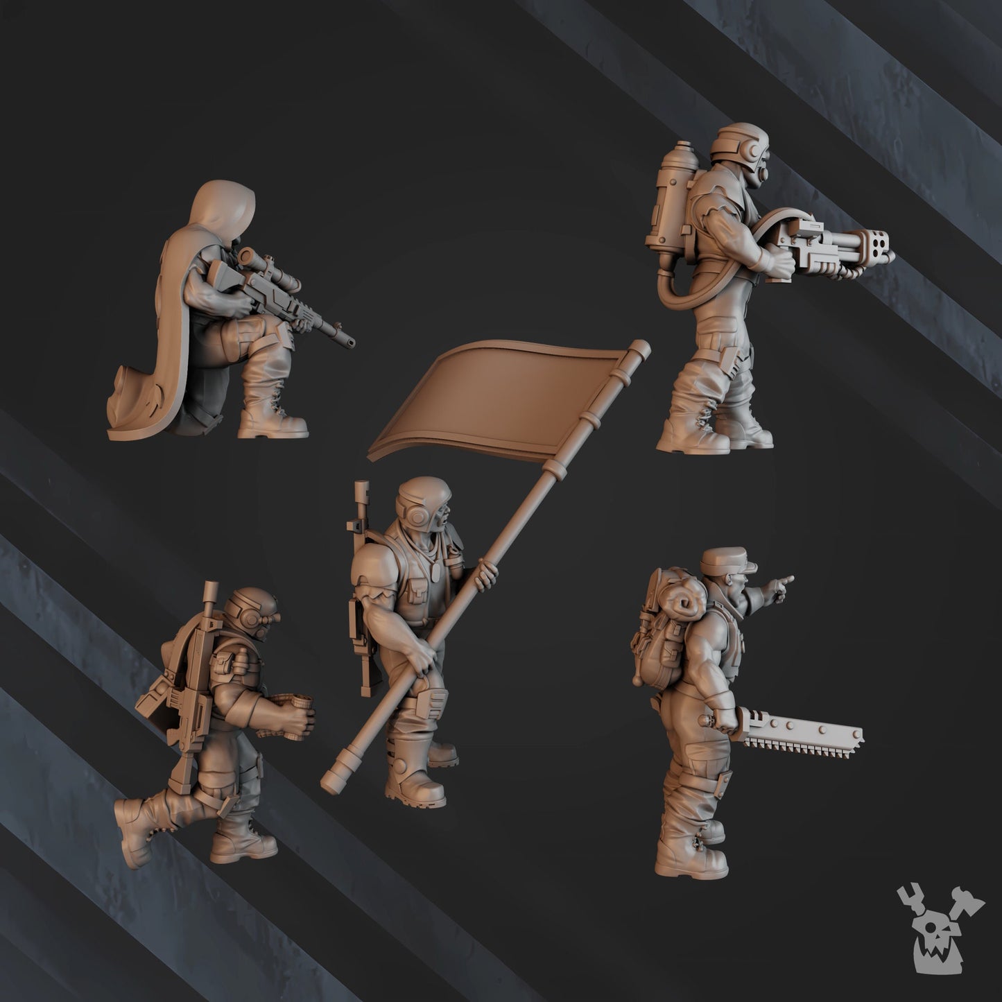 3d Printed Green Hell Lead Detachment by DakkaDakka Miniatures