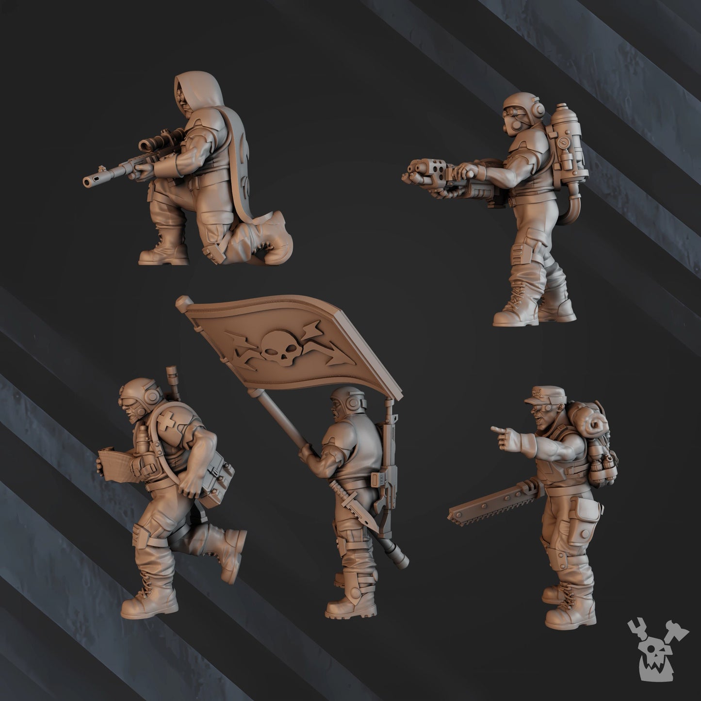 3d Printed Green Hell Lead Detachment by DakkaDakka Miniatures