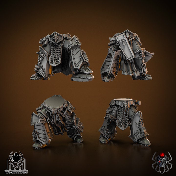 3D Printed Flame Lizards Elite Legs by EightLegsMiniatures