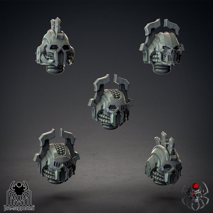 3D Printed Bloody Skulls Dismemberers by EightLegsMiniatures