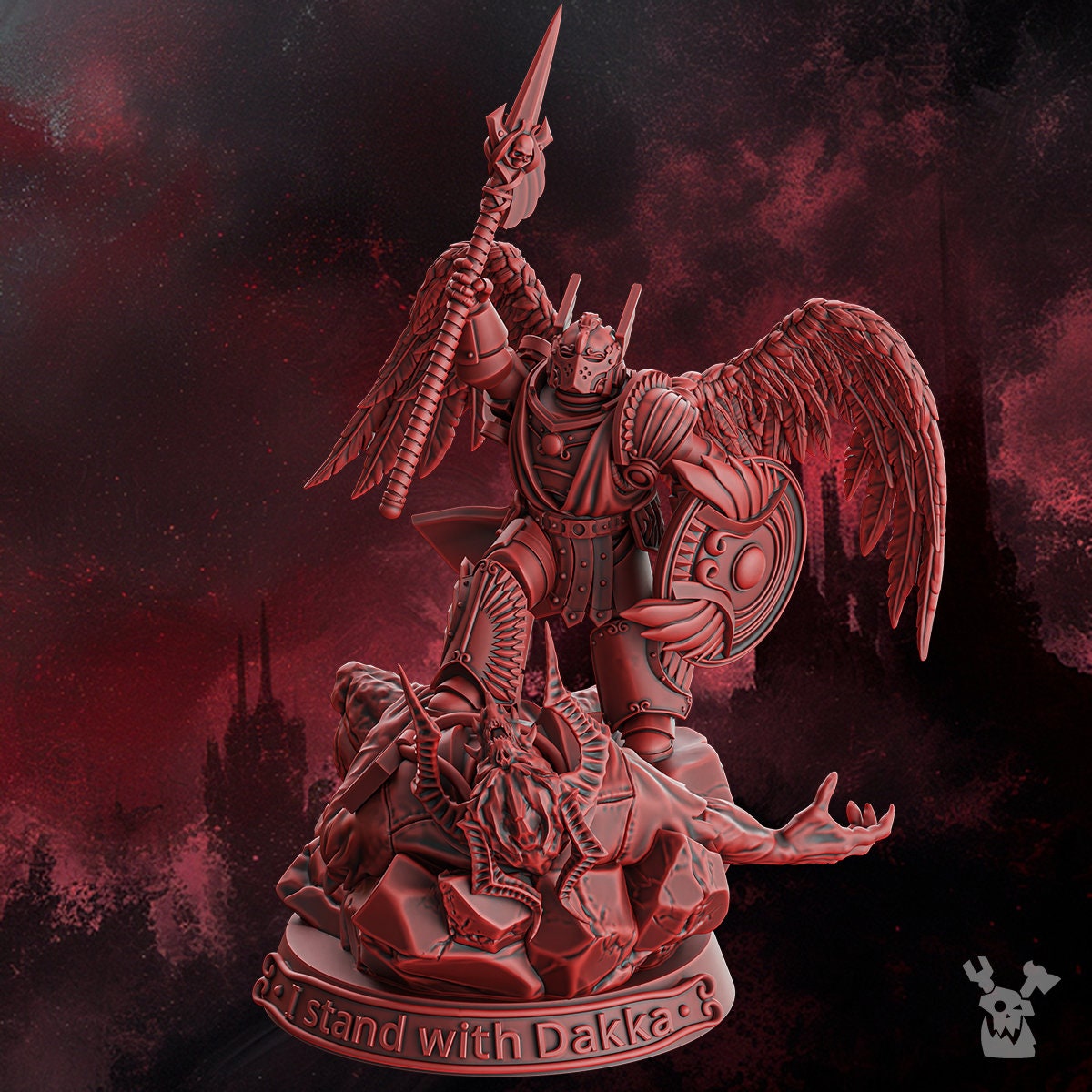 3d Printed Triumphant Angel by DakkaDakka Miniatures