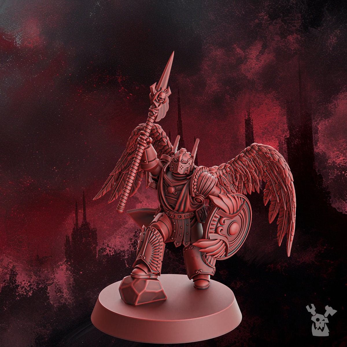 3d Printed Triumphant Angel by DakkaDakka Miniatures