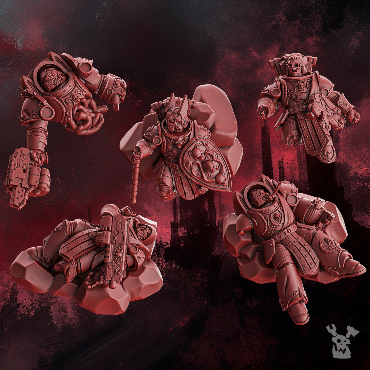 3d Printed Fallen Marines by DakkaDakka miniatures