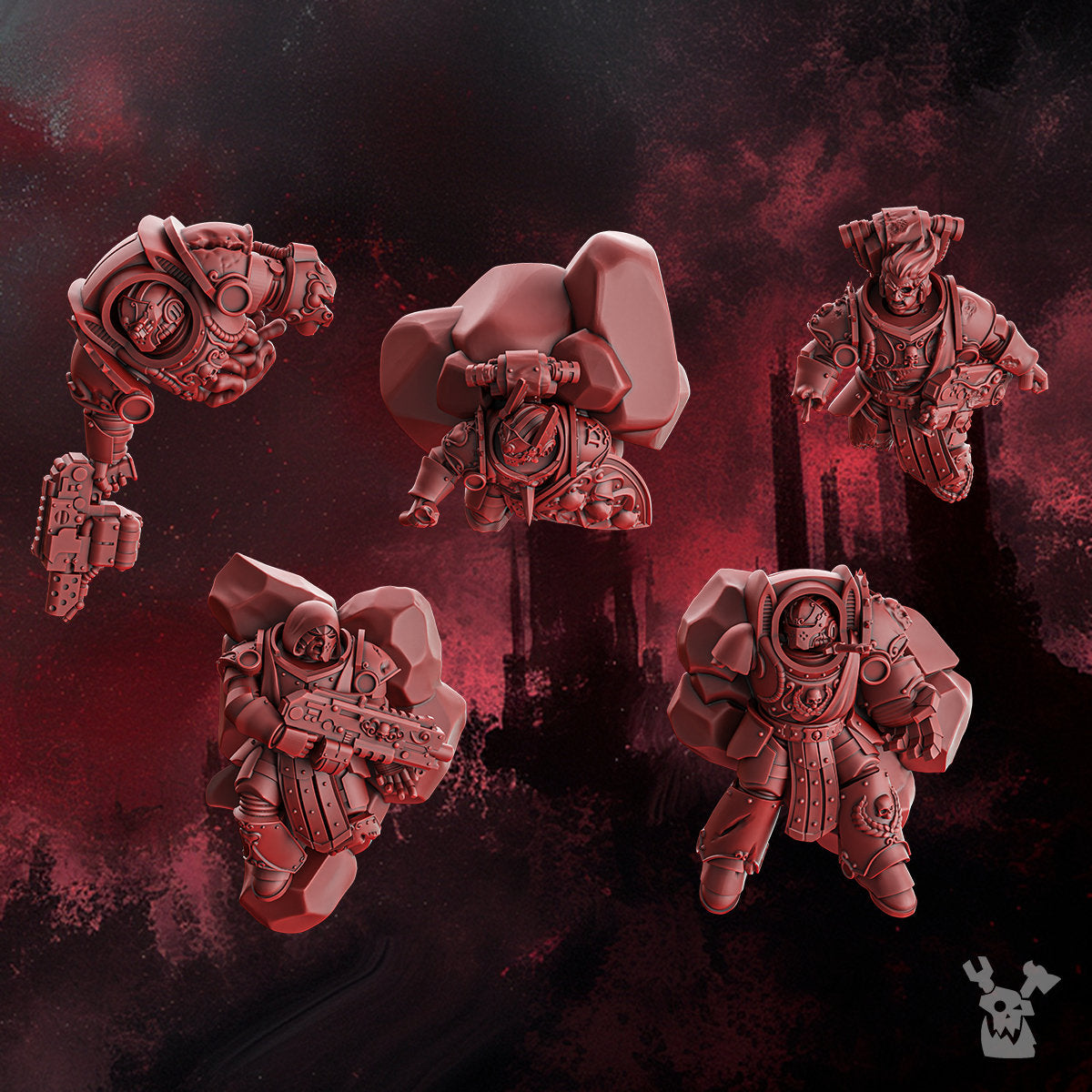 3d Printed Fallen Marines by DakkaDakka miniatures