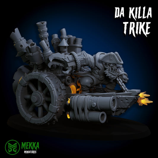 3d Printed Ork Pirate Killa Trike by Mekka Miniatures