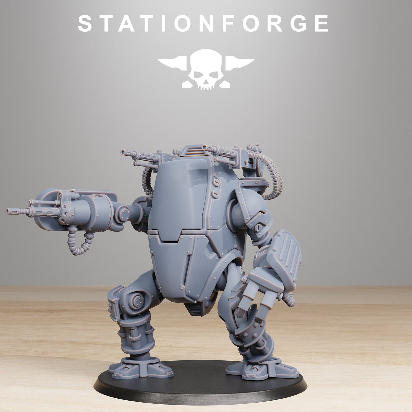 3D Printed Scavenger Clanker by StationForge Miniatures