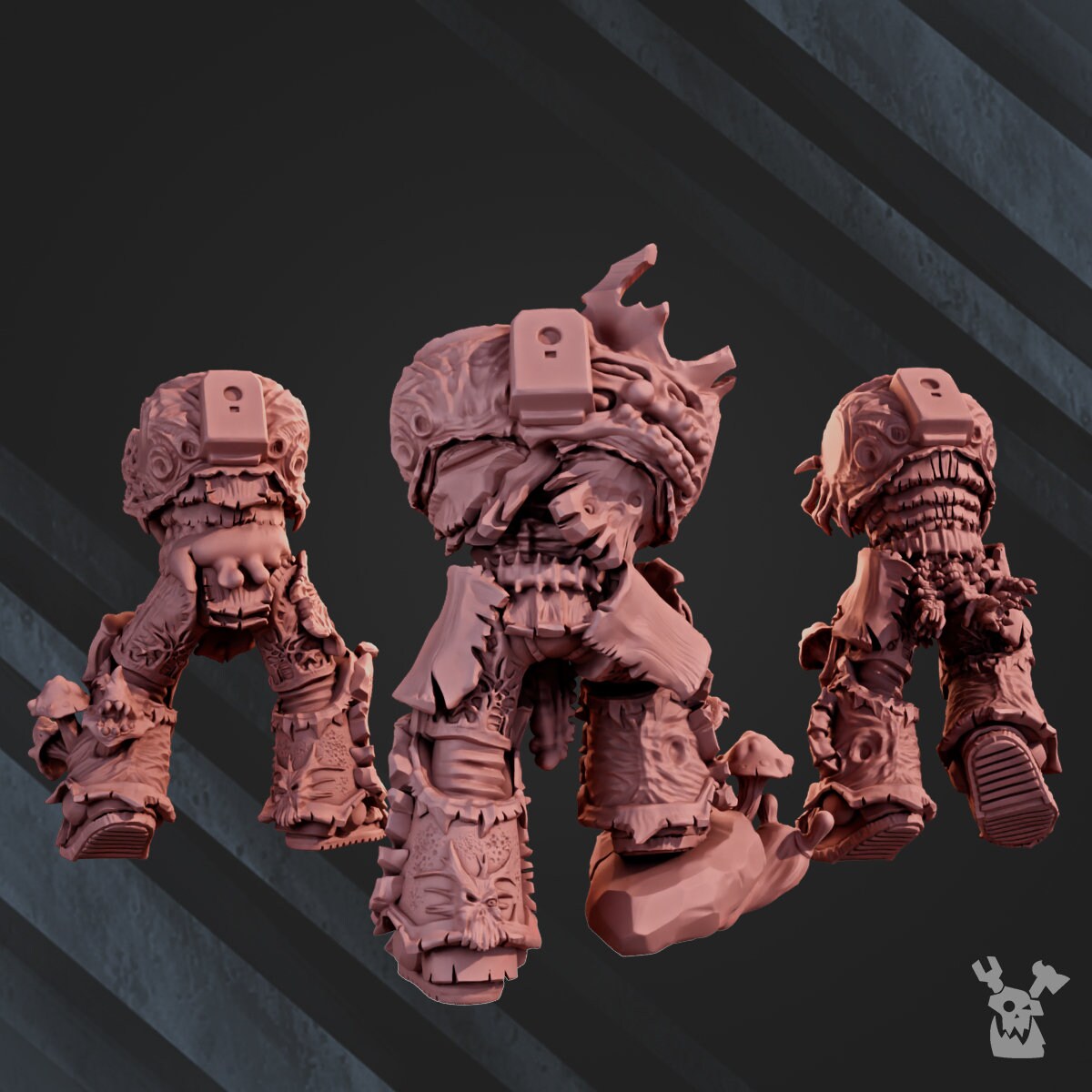 3d Printed Pandemic Warriors x5 by DakkaDakka Miniatures