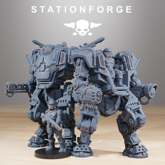 3D Printed NationalGuard Warmech by StationForge Miniatures