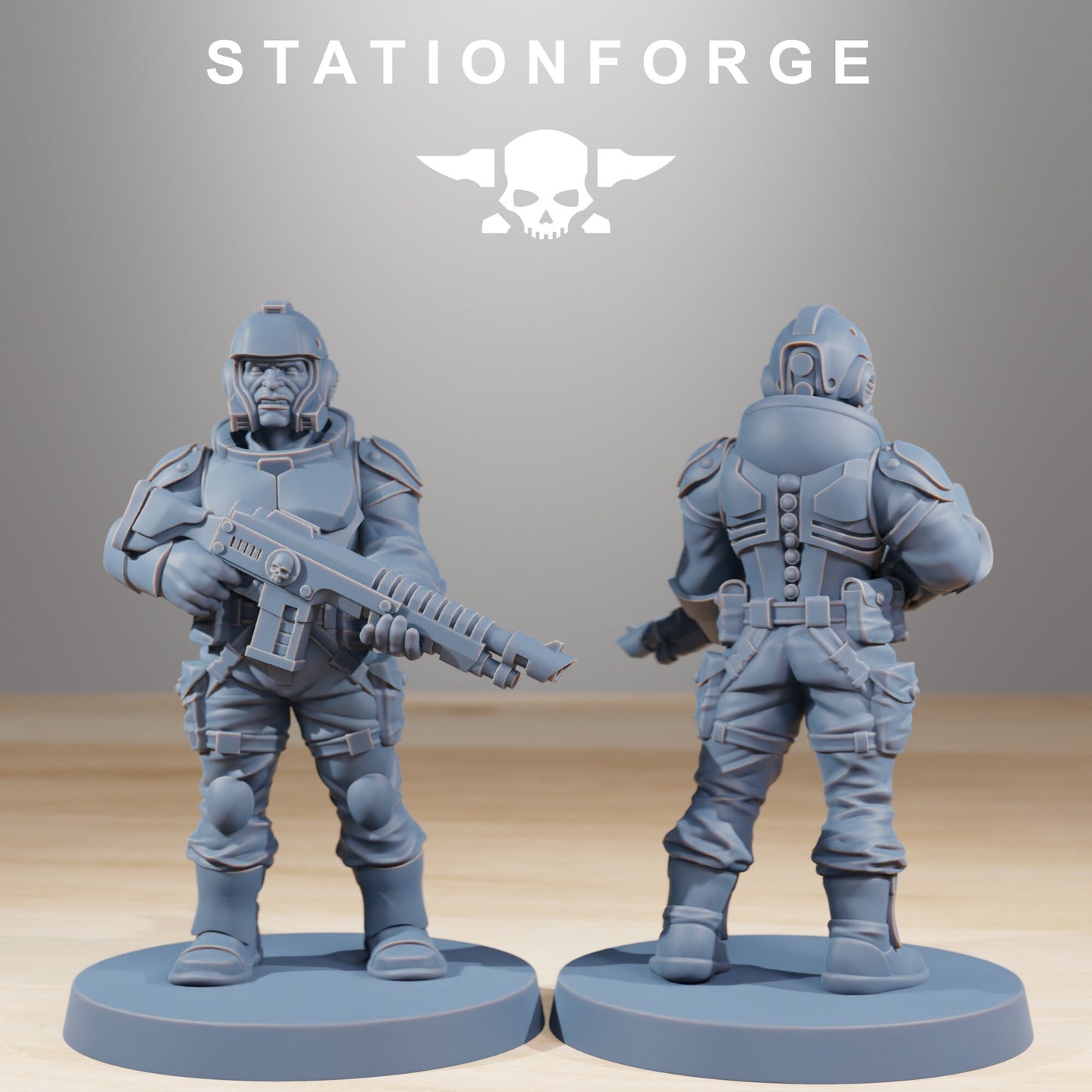 3D Printed NationalGuard Warmech by StationForge Miniatures